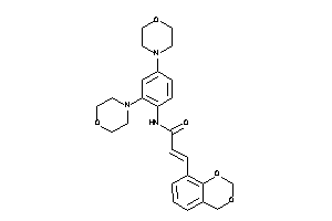 3-(4H-1,3-benzodioxin-8-yl)-N-(2,4-dimorpholinophenyl)acrylamide