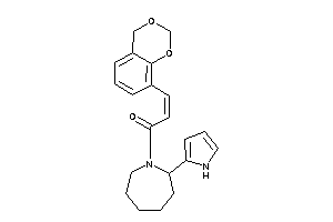 3-(4H-1,3-benzodioxin-8-yl)-1-[2-(1H-pyrrol-2-yl)azepan-1-yl]prop-2-en-1-one