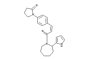 1-[4-[3-keto-3-[2-(1H-pyrrol-2-yl)azepan-1-yl]prop-1-enyl]phenyl]-2-pyrrolidone
