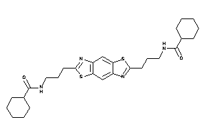 N-[3-[6-[3-(cyclohexanecarbonylamino)propyl]thiazolo[5,4-f][1,3]benzothiazol-2-yl]propyl]cyclohexanecarboxamide