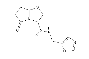 Image of N-(2-furfuryl)-5-keto-3,6,7,7a-tetrahydro-2H-pyrrolo[2,1-b]thiazole-3-carboxamide