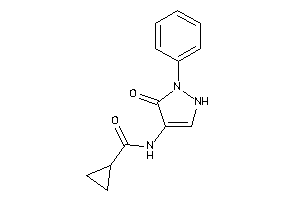 Image of N-(5-keto-1-phenyl-3-pyrazolin-4-yl)cyclopropanecarboxamide