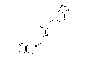 N-[2-(3,4-dihydro-1H-isoquinolin-2-yl)ethyl]-3-pyrazolo[1,5-a]pyrimidin-6-yl-propionamide