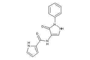 Image of N-(5-keto-1-phenyl-3-pyrazolin-4-yl)-1H-pyrrole-2-carboxamide
