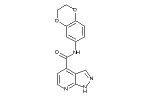 N-(2,3-dihydro-1,4-benzodioxin-6-yl)-1H-pyrazolo[3,4-b]pyridine-4-carboxamide