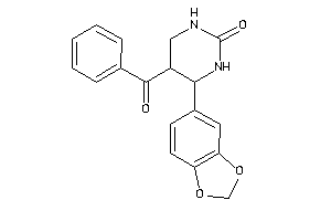 4-(1,3-benzodioxol-5-yl)-5-benzoyl-hexahydropyrimidin-2-one