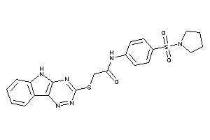 N-(4-pyrrolidinosulfonylphenyl)-2-(5H-[1,2,4]triazino[5,6-b]indol-3-ylthio)acetamide