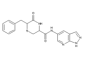 6-benzyl-5-keto-N-(1H-pyrazolo[3,4-b]pyridin-5-yl)thiomorpholine-3-carboxamide