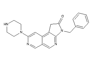 Image of 3-benzyl-8-piperazino-1H-pyrrolo[2,3-c][2,7]naphthyridin-2-one