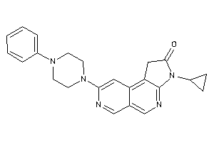 3-cyclopropyl-8-(4-phenylpiperazino)-1H-pyrrolo[2,3-c][2,7]naphthyridin-2-one