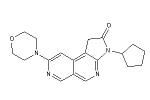 Image of 3-cyclopentyl-8-morpholino-1H-pyrrolo[2,3-c][2,7]naphthyridin-2-one