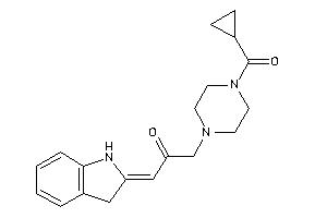1-[4-(cyclopropanecarbonyl)piperazino]-3-indolin-2-ylidene-acetone