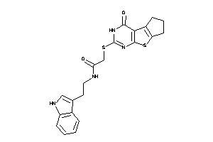 N-[2-(1H-indol-3-yl)ethyl]-2-[(ketoBLAHyl)thio]acetamide