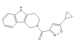 (5-cyclopropylisoxazol-3-yl)-(1,3,4,5-tetrahydropyrido[4,3-b]indol-2-yl)methanone