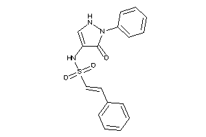 N-(5-keto-1-phenyl-3-pyrazolin-4-yl)-2-phenyl-ethenesulfonamide