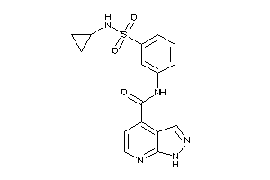 Image of N-[3-(cyclopropylsulfamoyl)phenyl]-1H-pyrazolo[3,4-b]pyridine-4-carboxamide