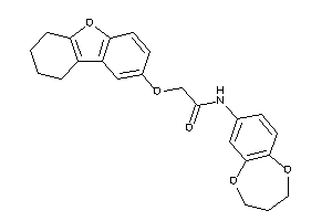 N-(3,4-dihydro-2H-1,5-benzodioxepin-7-yl)-2-(6,7,8,9-tetrahydrodibenzofuran-2-yloxy)acetamide