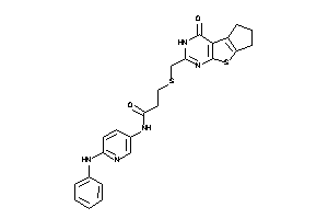 N-(6-anilino-3-pyridyl)-3-[(ketoBLAHyl)methylthio]propionamide