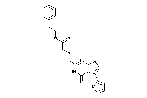 2-[[4-keto-5-(2-thienyl)-3H-thieno[2,3-d]pyrimidin-2-yl]methylthio]-N-phenethyl-acetamide