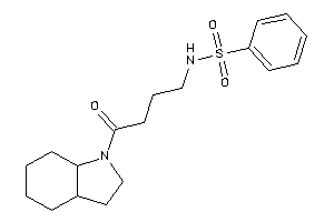 N-[4-(2,3,3a,4,5,6,7,7a-octahydroindol-1-yl)-4-keto-butyl]benzenesulfonamide