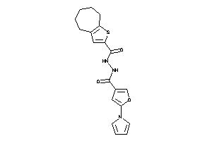 5-pyrrol-1-yl-N'-(5,6,7,8-tetrahydro-4H-cyclohepta[b]thiophene-2-carbonyl)-3-furohydrazide