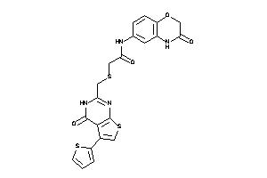 N-(3-keto-4H-1,4-benzoxazin-6-yl)-2-[[4-keto-5-(2-thienyl)-3H-thieno[2,3-d]pyrimidin-2-yl]methylthio]acetamide
