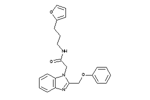 N-[3-(2-furyl)propyl]-2-[2-(phenoxymethyl)benzimidazol-1-yl]acetamide