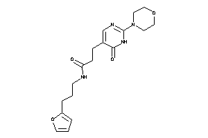 N-[3-(2-furyl)propyl]-3-(6-keto-2-morpholino-1H-pyrimidin-5-yl)propionamide