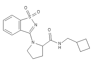 N-(cyclobutylmethyl)-1-(1,1-diketo-1,2-benzothiazol-3-yl)pyrrolidine-2-carboxamide