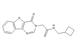 N-(cyclobutylmethyl)-2-(4-ketobenzofuro[3,2-d]pyrimidin-3-yl)acetamide
