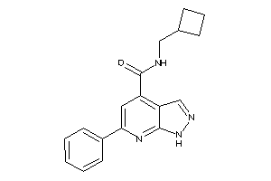 Image of N-(cyclobutylmethyl)-6-phenyl-1H-pyrazolo[3,4-b]pyridine-4-carboxamide
