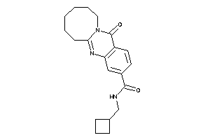 Image of N-(cyclobutylmethyl)-13-keto-6,7,8,9,10,11-hexahydroazocino[2,1-b]quinazoline-3-carboxamide