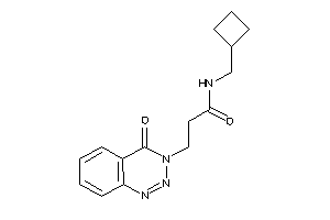 N-(cyclobutylmethyl)-3-(4-keto-1,2,3-benzotriazin-3-yl)propionamide