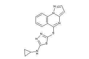 Image of Cyclopropyl-[5-(pyrazolo[1,5-a]quinazolin-5-ylthio)-1,3,4-thiadiazol-2-yl]amine