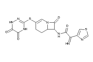 Image of N-[3-[(5,6-diketo-1,4-dihydro-1,2,4-triazin-3-yl)thio]-8-keto-1-azabicyclo[4.2.0]oct-2-en-7-yl]-2-imino-2-thiazol-4-yl-acetamide