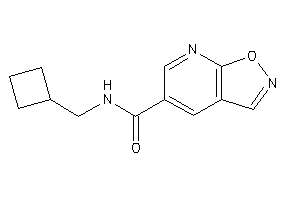 N-(cyclobutylmethyl)isoxazolo[5,4-b]pyridine-5-carboxamide