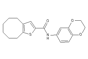 N-(2,3-dihydro-1,4-benzodioxin-6-yl)-4,5,6,7,8,9-hexahydrocycloocta[b]thiophene-2-carboxamide