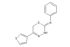 Image of Phenyl-[5-(3-thienyl)-3,6-dihydro-1,3,4-thiadiazin-2-ylidene]amine