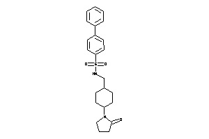 N-[[4-(2-ketopyrrolidino)cyclohexyl]methyl]-4-phenyl-benzenesulfonamide