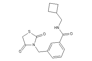 N-(cyclobutylmethyl)-3-[(2,4-diketothiazolidin-3-yl)methyl]benzamide