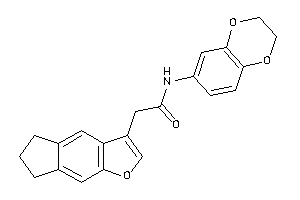 N-(2,3-dihydro-1,4-benzodioxin-6-yl)-2-(6,7-dihydro-5H-cyclopenta[f]benzofuran-3-yl)acetamide