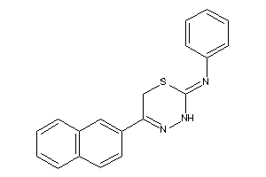 Image of [5-(2-naphthyl)-3,6-dihydro-1,3,4-thiadiazin-2-ylidene]-phenyl-amine