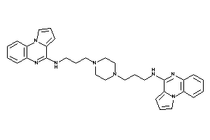 Image of Pyrrolo[1,2-a]quinoxalin-4-yl-[3-[4-[3-(pyrrolo[1,2-a]quinoxalin-4-ylamino)propyl]piperazino]propyl]amine