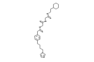 Image of N-(2-cyclohexylethyl)-2-[[2-[[2-[4-(4-imidazol-1-ylbutyl)phenyl]acetyl]amino]acetyl]amino]acetamide