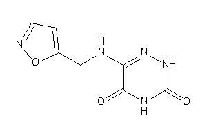 6-(isoxazol-5-ylmethylamino)-2H-1,2,4-triazine-3,5-quinone