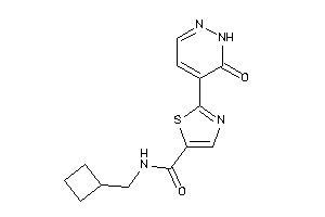 N-(cyclobutylmethyl)-2-(6-keto-1H-pyridazin-5-yl)thiazole-5-carboxamide