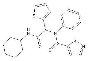 N-[2-(cyclohexylamino)-2-keto-1-(2-thienyl)ethyl]-N-phenyl-isothiazole-5-carboxamide