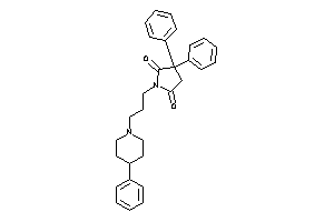 3,3-diphenyl-1-[3-(4-phenylpiperidino)propyl]pyrrolidine-2,5-quinone