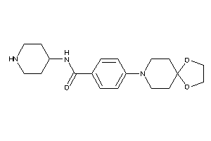 4-(1,4-dioxa-8-azaspiro[4.5]decan-8-yl)-N-(4-piperidyl)benzamide