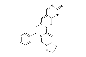 Carbonic Acid 1,3-dioxolan-4-ylmethyl [5-(phenethyloxymethylene)-2-thioxo-1,6-dihydropyrimidin-6-yl]methyl Ester